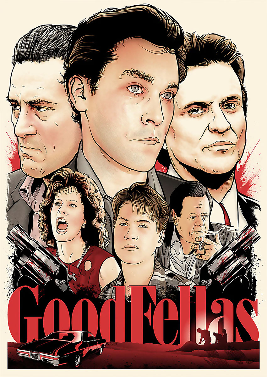 Goodfellas Style Movie Poster Canvas Print & Poster Wall Art - AI PRINT LAB